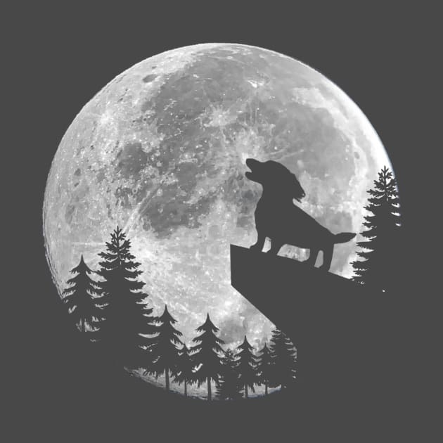 Dachshund Howling Moon by Forever Pawsome