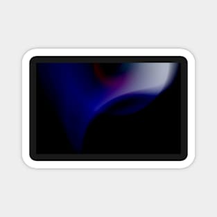 black abstract blue Magnet