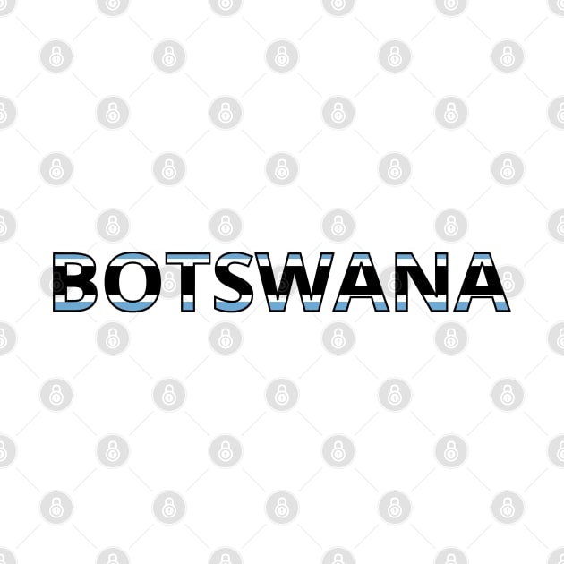 Drapeau Botswana by Pixelforma