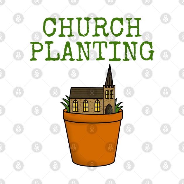 Church Planting Christian Minister Pastor Funny by doodlerob