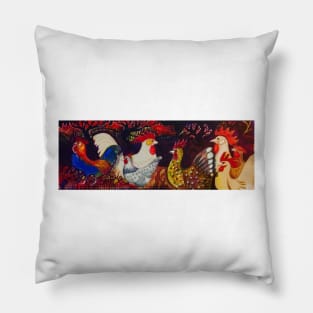 Poultry red Pillow