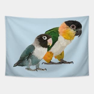 Caique and Agapornis Tapestry