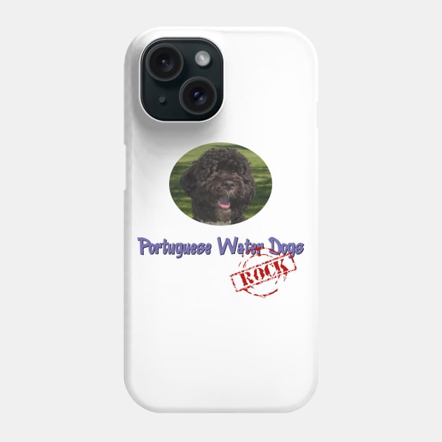 Portuguese Water Dogs Rock! Phone Case by Naves