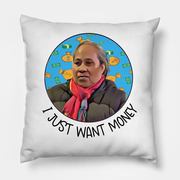 Funny 90 Day Fiance Fan Gift Asuelu's Mom Money Pillow by JPDesigns