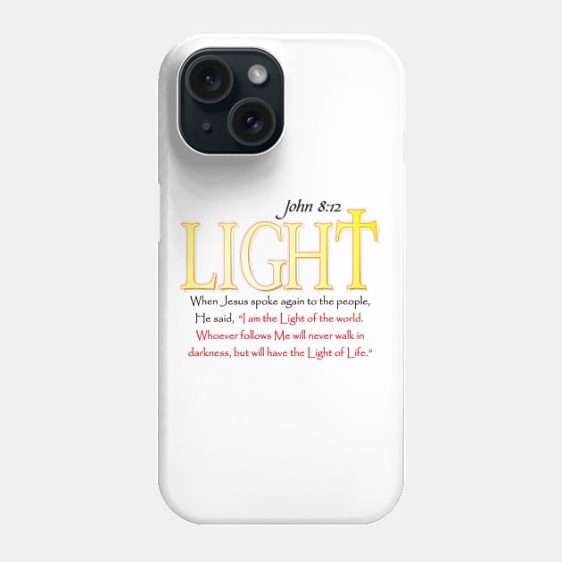 LIGHT OF THE WORLD Phone Case by Flabbart