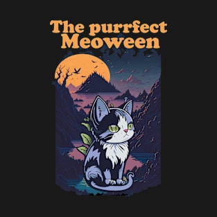 Funny The Purrfect Meoween T-Shirt