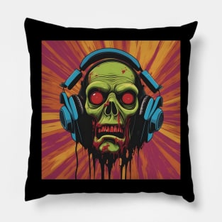 Metal AF Zombie Head Pillow