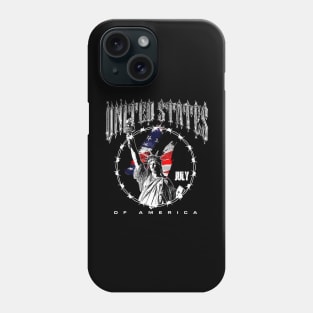 4th of July (Liberty statue) Phone Case