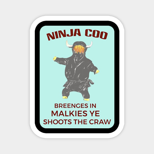 Ninja Coo Magnet by TimeTravellers