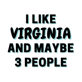 I Like Virginia And Maybe 3 People T-Shirt