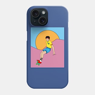 Retro Skateboarder Phone Case