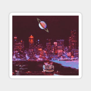 Night City Saturn Port Magnet