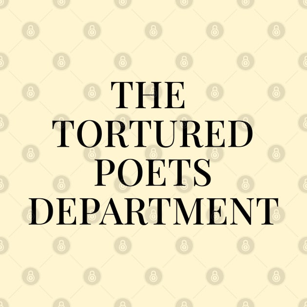 the tortured poets department title by Venus Print