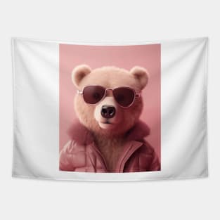 Pink Teddy Bear Tapestry