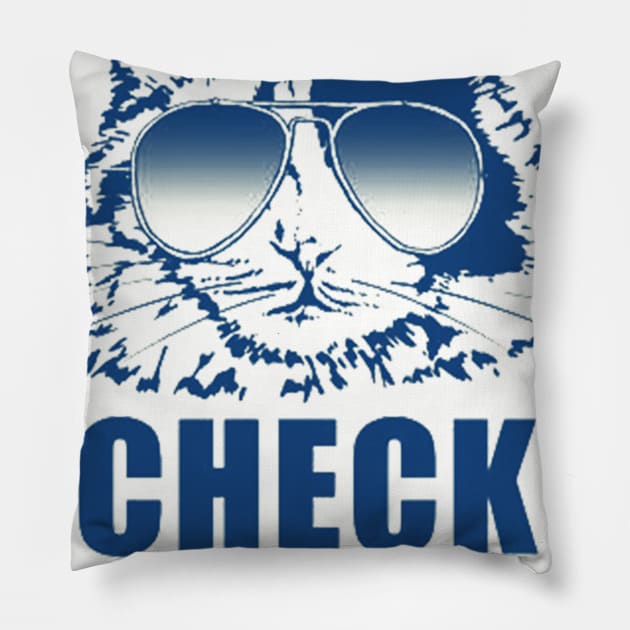 Check Meowt Pillow by GarfunkelArt