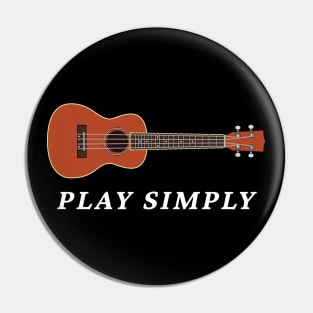 Play Simply Mahogany Ukulele Pin