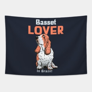 Basset Hound Lover In Brazil Tapestry