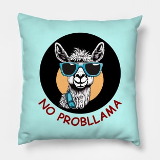 No Probllama  | Llama Pun Pillow