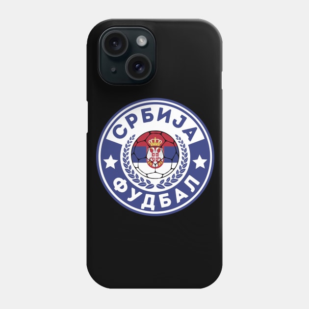 Serbia Football Phone Case by footballomatic