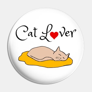 Cat Lover Pin