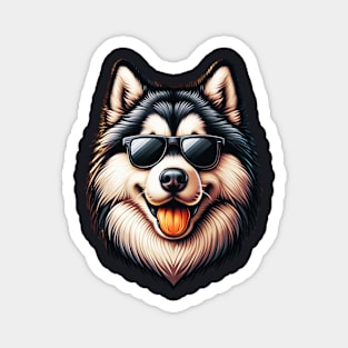 Cool Alaskan Malamute Magnet