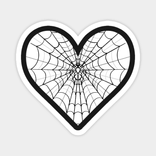 Spider Web Heart V8 Magnet