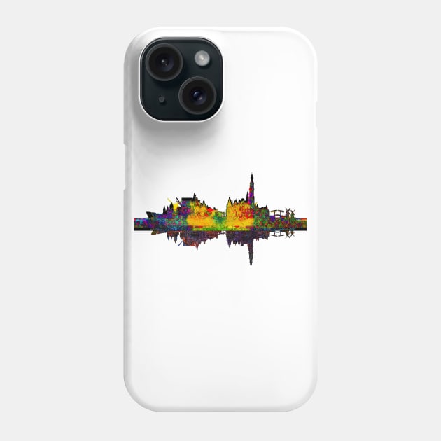 Amsterdam Skyline In Silhouette Phone Case by crunchysqueak