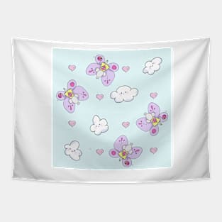 Little rat flies between clouds Tapestry