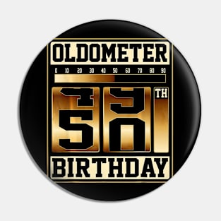 Oldometer 49 50 Shirt 50 Oldometer Shirt Fathers Day Gift Pin