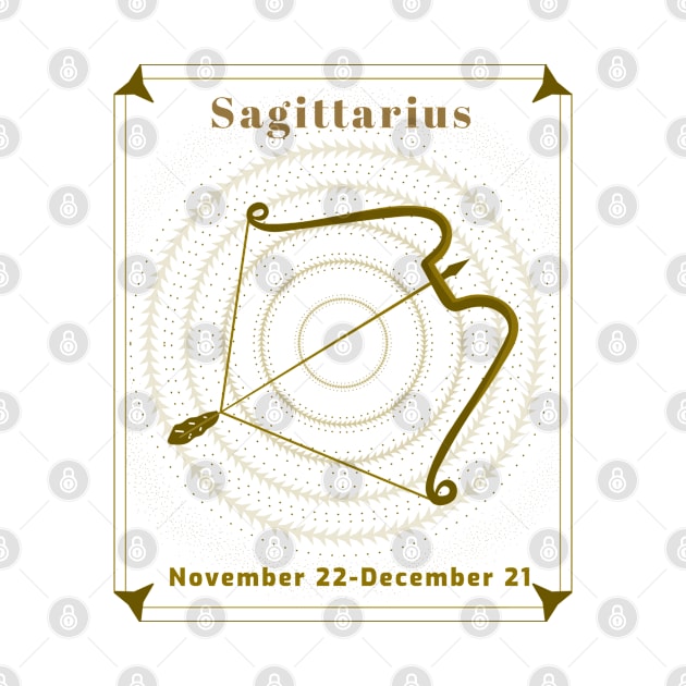 Sagittarius Zodiac Sign Design by masksutopia