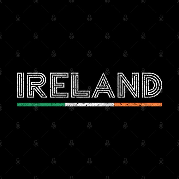 Ireland / Vintage Style Faded Typography Design by feck!