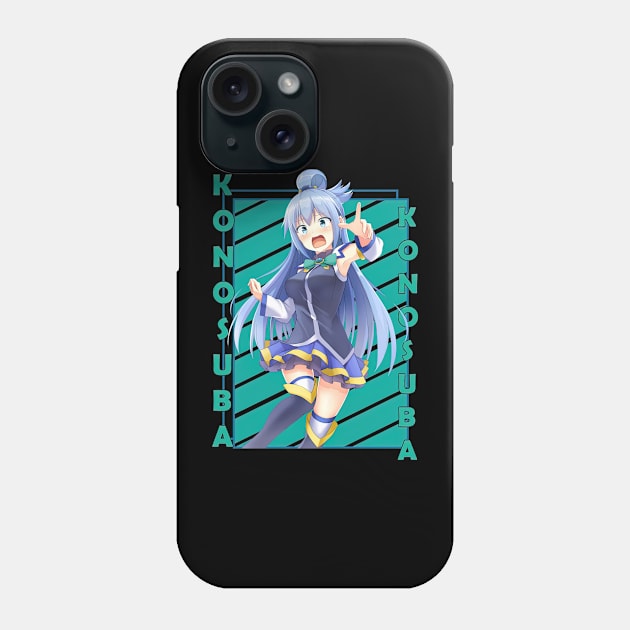 Aqua Kono Subarashii Sekai ni Shukufuku wo Anime Phone Case by RhysDawson