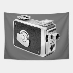 Vintage 1950s 8mm Movie Camera Tapestry