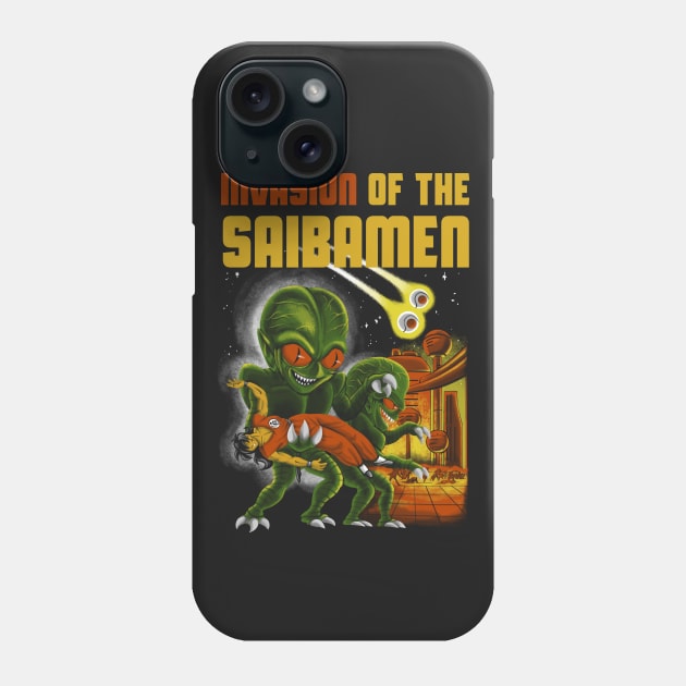 Invasion of the Saibamen Phone Case by DiegoPedauye