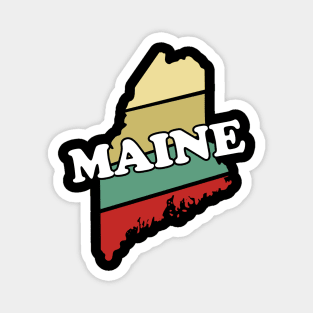 Maine State Vintage Retro Souvenir Gift graphic Magnet