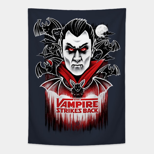 The Vampire Strikes Back V2 Tapestry by c0y0te7