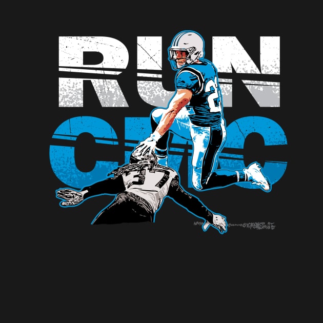 Christian McCaffery run CMC tee t-shirt by goderslim