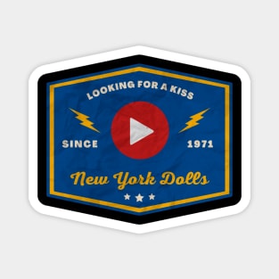 New York Dolls // Play Button Magnet