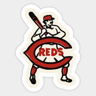 Vintage cincinnati baseball Sticker for Sale by dfxsam08