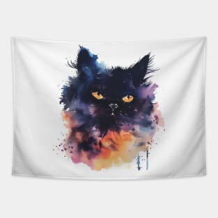 Persian Cat Water Color Pop Art Design for Cat Lover Tapestry