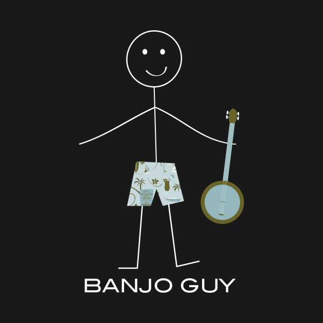 Funny Mens Banjo Guy by whyitsme