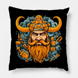 Norse Viking Warrior Pillow