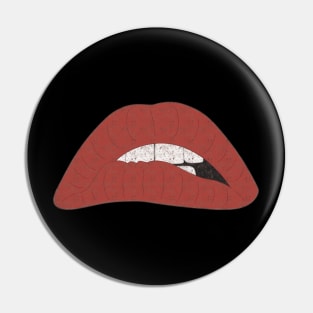 RED LIPS Pin