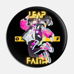 Leap of Faith (black) Pin