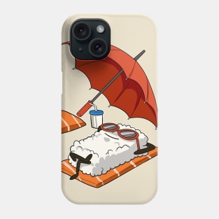 Summer of Sushi | Raw Fish, Rice & Sunscreen Phone Case