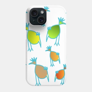 Lots of funny birds Phone Case