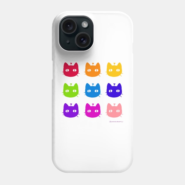 9 colorful Kitty by Sunnie Meowtlu Phone Case by SunnieDu