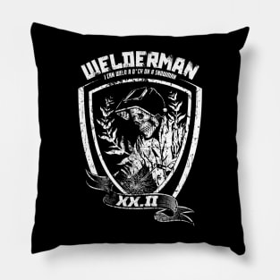 Welder Man Pillow