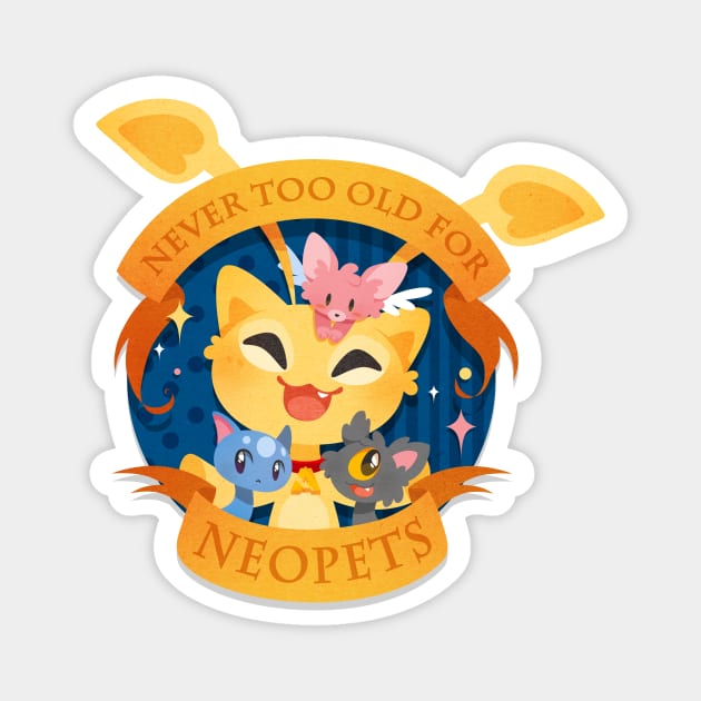 Never too old for neopets Magnet by AeroHail