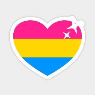 Pan Sexual Flag - Pansexual Heart Magnet